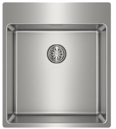Teka - Fregadero FORLINE RS15 40.40 1Ø 3½ W/OVF SP - 1 Seno | Diseño Moderno - Acero Inoxidable