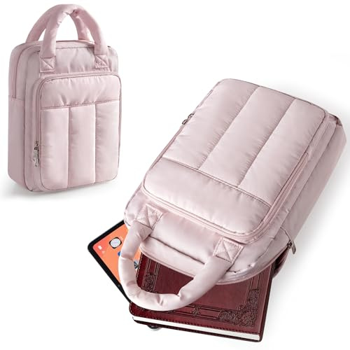 Prokva Bibel-Schutzhülle/Bibel-Tasche mit Reißverschluss, Rosa | Tasche für den Kirchenbesuch und Bibelstudien-Zubehör, Gepolsterter Griff, Nur Leere Tasche