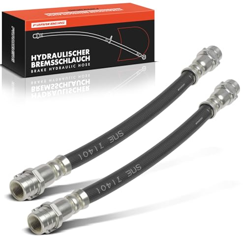 Frankberg 2x Bremsschlauch Bremsschläuche Hinten 8Z0611775B, 8Z0611775A | Kompatibel mit 80 Avant 8C5, 80 8C2, A2 8Z0