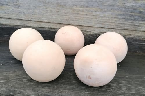 Generisch Angebot !! 5 er Set Kugeln je ø 12 cm aus Terracotta Terrakotta Rosenkugel Deko Garten Balkon Mediterran
