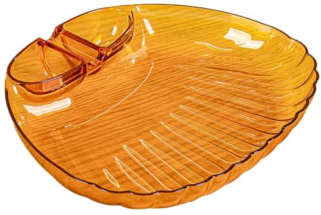 Lpoppcx Plateau À Sushi - Plat De Cuisine Réutilisable Avec Compartiments,Assiette À Apéritif Pour Le Dîner Avec Soucoupe À Sauce,Pour Pâtes, Fruits, Snacks, Légumes, Apéritifs De Fête, Salade Et