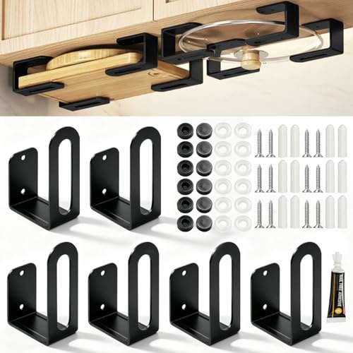 6 Stk Schneidebrett Halter, Topfdeckelhalter Wand, Schneidebrett Halterung