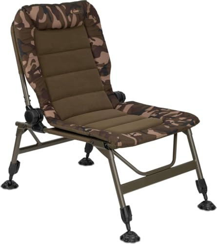 Fox Camolite Recliner Chair, Angelstuhl zum Karpfenangeln, Stuhl zum Ansitzangeln, Karpfenstuhl für Angler