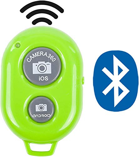 Grün Drahtlose Bluetooth Fernbedienung Shutter Control mit Kamera Aktivierung verwendet mit Monopod Selfie Stick für Apple iPhone 6 Plus Iphone 5 4 iOS, Android und Tablets