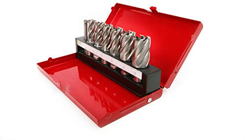 HBM Jeu de 7 pièces de forets HSS M2 pour perceuse magnétique