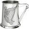 1 Pint Pewter Tankard with Irish Harp Design and Harp Handle Pure Heavy Gauge Beer Tankard Perfect for Engraved Personalised Gifts for Men and Women
