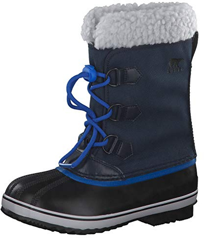 Sorel KIDS YOOT PAC NYLON WATERPROOF Schneestiefel für Unisex Kinder, Blau (Collegiate Navy x Super Blue) - Youth, 34 EU