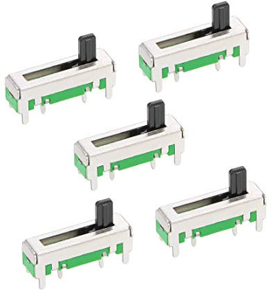 sourcing map 5St Fader Variable Widerstände Mischer Potentiometer Gerade Schiebe B203 B20K Ohm Einzel Linear Potentiometer zum Dimmen 18mm
