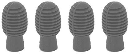 4Pcs Silicone Drum Stick Übungs-Tipp Übungs-Silent Tips Percussion Zubehör für Anfänger(Grau) Zubehör Für Spielinstrumente Musikinstrumentenzubehör