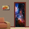 UFHFPF Stickers Porte 3D Trompe L'Oeil Mural - Paysage De Planète Espace Univers Autocollant De Porte Papier Peint 77X200CM Maison Salon Chambre Décoration Salle De Bain Cuisine Poster De Porte Sticke