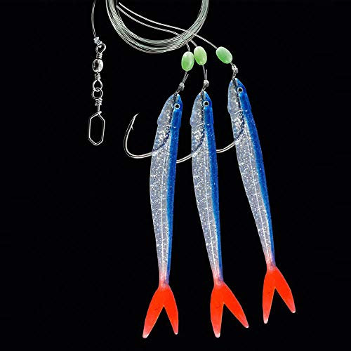 Dega Norw. -Vorfach 3-Arm DS-Blue/rd