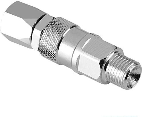 Spritzpistole Schwenkgelenk 1/4 Zoll 360 Grad Edelstahl Drehgelenk Hochdruck Airless Spritzpistole Schlauch Swivel für für Farbspritzgeräte und Schlauch