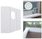 Forestchill Portable Air Conditioner Window Seal Plates Kit for 5.9 Diameter Exhaust Hose, Universal AC Vent Kit for Sliding Windows and Hung Windows, Adjustable Length Sealing Panels for Mobile A/C