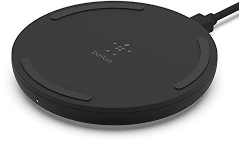 Belkin Wireless Charger - Qi-Certified 10W Max Fast Charging Pad - Quick Charge Cordless Flat Charger - Universal Qi Compatibility for iPhone, Samsung Galaxy, AirPods, Google Pixel, and more