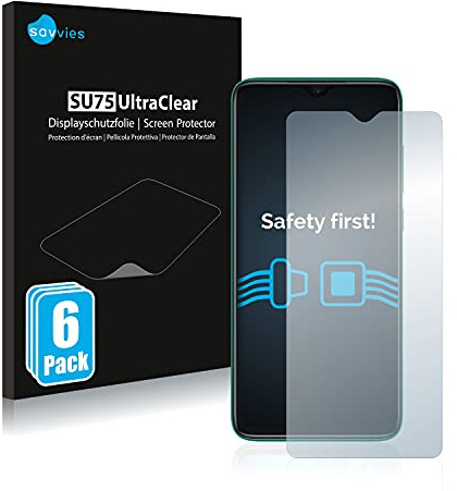 Savvies Schutzfolie für Xiaomi Redmi Note 8 2021 | 6 Stück Transparenter Displayschutz Made in Germany Ultra-Klar Displayschutz-Folie