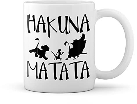 Hakuna Matata No Problems Blanco taza Mug
