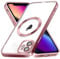 ZCDAYE Case for iPhone 12, Phone Case Compatible with wireless charging,Rose Gold Edge Electroplated Transparent Soft TPU Shockproof Case Cover for iPhone 12 - Rose Gold