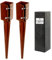 [FIXINGS DIRECT®] 75mm (3) Industrial Fence Post Spike Support 600mm Long Drive Down Post Spike (Includes Driving Tool) (2)