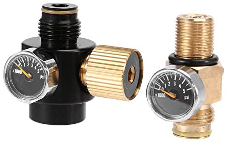 PCP Luft Tank Zylinder Regler, Einstellbarer Druck 0-2800 und Tank Stift Ventil 300 Bar M18X1.5