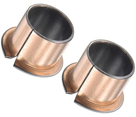 PATIKIL 20mm ID x 23mm OD x 20mm Lunghezza x 30mm Flangia Diametro x 1.5mm Flangia Spessore Flangiata Manica Cuscinetti, 2pz Avvolto Olio Libero Boccole