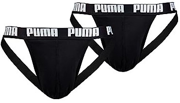 PUMA Herren Jockstrap Unterwäsche, Schwarz, L (2er Pack)
