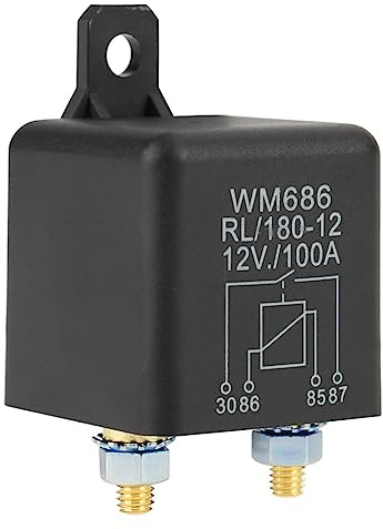 12 V 100 A Dauerbetrieb-Relais, 4-poliges Hochstrom-Relais, Geteiltes Lade-Relais, Schalter, Normal Offenes Startrelais, Robustes Auto-Starter-Relais für Steuerbatterie EIN/AUS