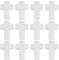 SUNNYCLUE 1 Box Ca. 46 Stück Kreuzperlen Mini Kreuz Charms Natürliche Muschel Kreuzperlen Kleine Weiße Kruzifix Perlen Große Menge Kleiner Kreuze Lose Abstandsperlen Für Die Schmuckherstellung Perlen