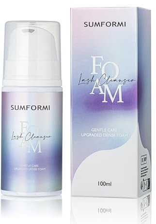 Wimpernshampoo Shampoo & Bürste Wimpern-Shampoo, schäumender Reiniger für professionelle Salons und häusliche Pflege, Waschen für Extensions und natürliche Wimpern 100ml