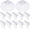 flintronic 12 PCS Suction Cups, 30mm Round Button Suction Cups, PVC Plastic Suckers Without Hooks, Clear Mushroom Head Suction for Home Decoration, Outdoor, Kitchen, Window, Glass, Mirror, Pads