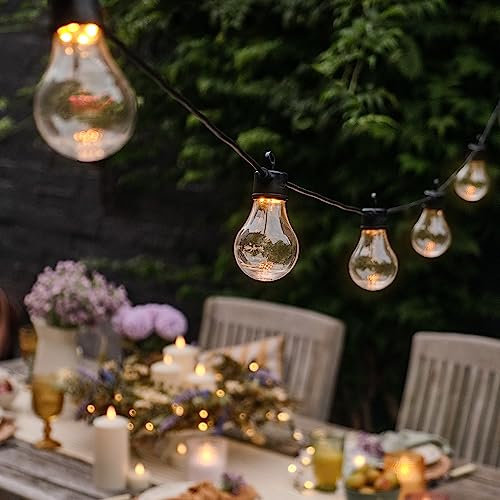 Lights4fun Core Connect 20er LED Party Lichterkette warmweiß 10m klare Kugeln inkl. Netzstecker Lichterkette Kugeln Lichterkette Glühbirnen