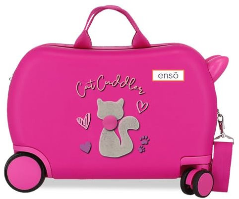 Enso Cat Cuddler Kabinenkoffer, Rosa, Kinderkoffer