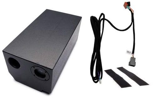 Option Subwoofer Set kompatibel mit Opel Vivaro (B) inkl. Plug & Play Anschluss, 140 Watt RMS, 2 x 16,5cm Bass (Push-Pull)