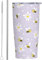 CHASOEA Bee Tumbler Trinkbecher aus Edelstahl, isoliert, mit Deckel und Strohhalm, 590 ml, Violett, Reise-Kaffeetasse, Tee, Weinbecher, Wasserflasche, Sportgeschenke für Frauen, Bienenliebhaber