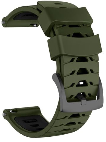 MYSNBKN Vivoactive 5 Strap, cinturino di ricambio da 20 mm in silicone morbido per Garmin D2 Air X10/Garmin Bounce/Active 5/Venu SQ2/Venu 2 Plus/Vivoactive 3/Forerunner 165/245/645 Music