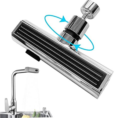 Cucina cascata cucina rubinetto 3-in 1 360 ° filtro acqua girevole toccare l'ugello spray per lavello della cucina ad alta pressione con pulsante regolabile spazzino cucina spazzolino cucina ugello s