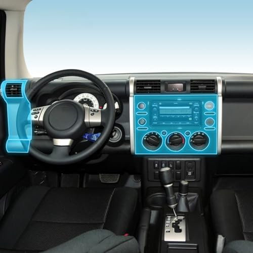 Meuoada Pellicola protettiva trasparente in TPU PPF per interni auto, antigraffio, pellicola di riparazione per Toyota FJ 2013-2025 (stile D)