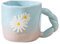 Taza de café con forma de flor, taza para beber margaritas, bonita taza de café con margaritas, tazas de cerámica de cerámica de 400 ml, tazas florales decorativas, tazas creativas para té, café,