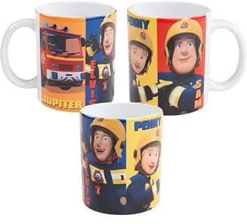 United Labels Pompiers Sam Tasse - 4er Team Tasse à café Tasse à café en céramique 320 ml