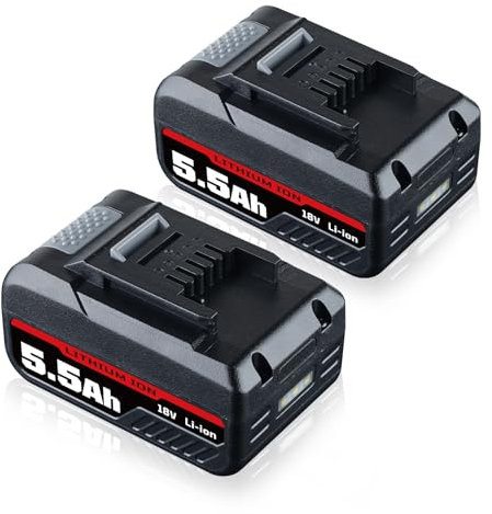 ZEERISA 18V 5.5Ah Battery Compatible with Einhell X-Change H Power, Li-ion Battery Replacement for Einhell 18V Power X-Change X-ChangeH PXC Cordless Tools and Garden Machines Upgraded Capacity 2 Pack