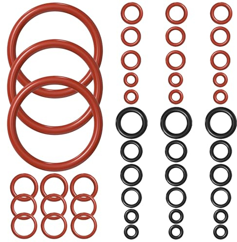 YOYEAH 45-teilig Dichtungsring-Set für Philips Latte Go 2200/2300/3200/3300/5500 & 5400 Series Kaffeevollautomaten, Inkl. Reinigungsset, Ersatzteile für Brühgruppe, Dampfventil, Auslaufventil