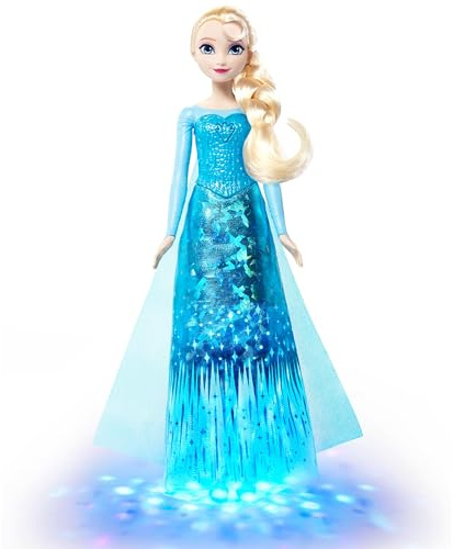 Mattel Disney ELSA aus „Völlig unverfroren, singende Puppe mit Licht, singt „Let It Go“
