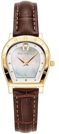 Aigner Damen Uhr Armbanduhr Edelstahl Gold AGW.276001-SET