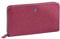 Canal Saint-Martin - Compagnon grand modèle rose fushia - Porte-monnaie pour femme en cuir véritable - Portefeuille en vachette pleine fleur - 12 emplacements pour carte