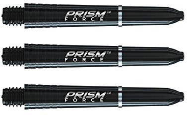 WINMAU Prism Force Tiefes Schwarz Short Polycarbonate Dart Stems - 1 Sätze pro Packung (3 Schäfte insgesamt)