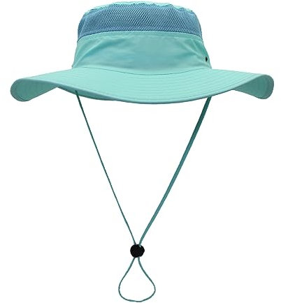 Outfly Breite Krempe Sonnenhut für Herren Damen Mesh Bucket Hat Leichter Bonnie Hut Outdoor Angelhut