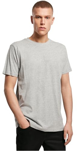 Build Your Brand T- Shirt Round Neck Homme, Gris (Heather Grey), 5XL