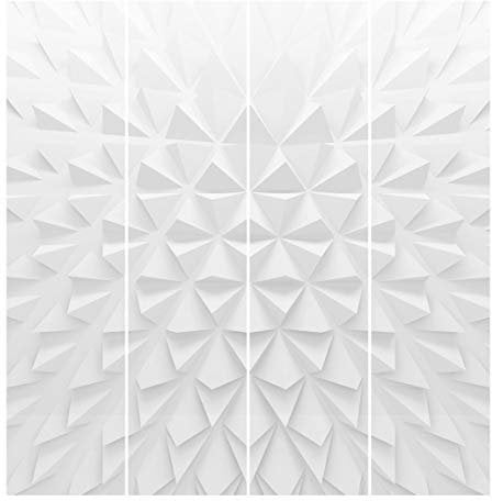 Bilderwelten Schiebegardinen Geometrisches Muster 3D Effekt - Ohne Aufhängung, 4X 250 x 60cm