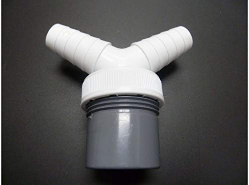 S&M 755071 Desagüe Doble PVC Lavavajillas/Lavadora, 40 mm