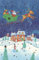unbekannt Adventskalender-Grußkarte 5 Stück Tannenbaum Weihnachten Doppelkarte Winter Weihnachtszeit Adventszeit