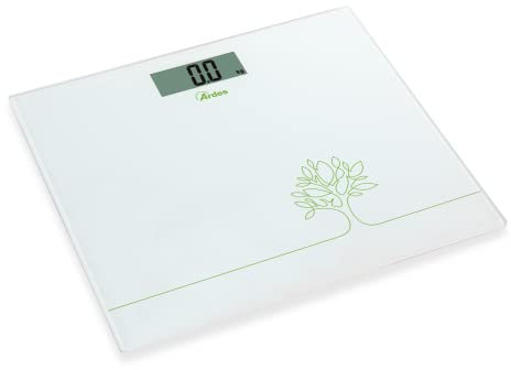 ARDES - AR2PP1 Professionelle digitale Personenwaage aus Glas, platzsparend - intelligente Waage, maximale Kapazität 150 kg